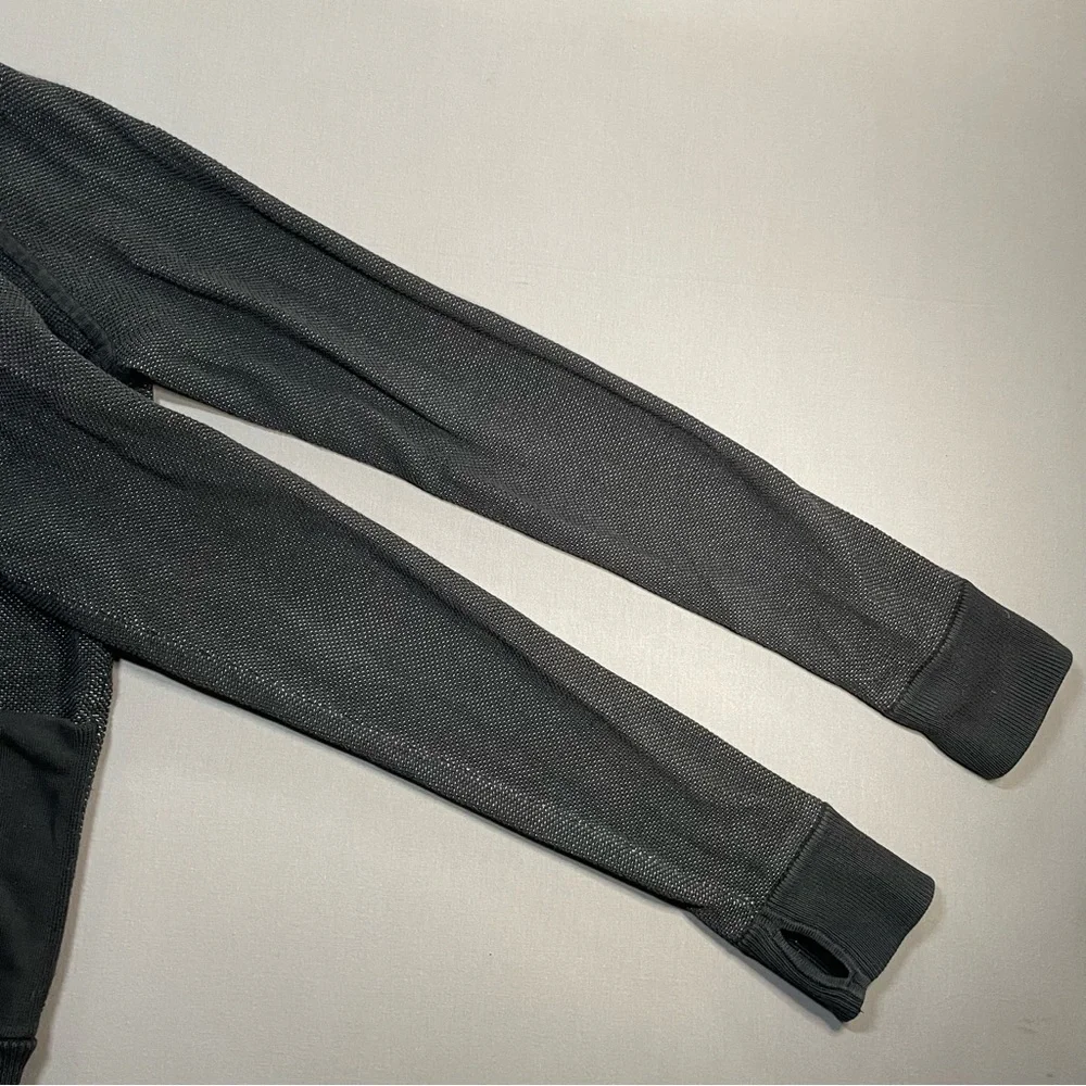 Lululemon Post Savasana REVERSIBLE Jacket in Black & Heathered Grey - Womens 10